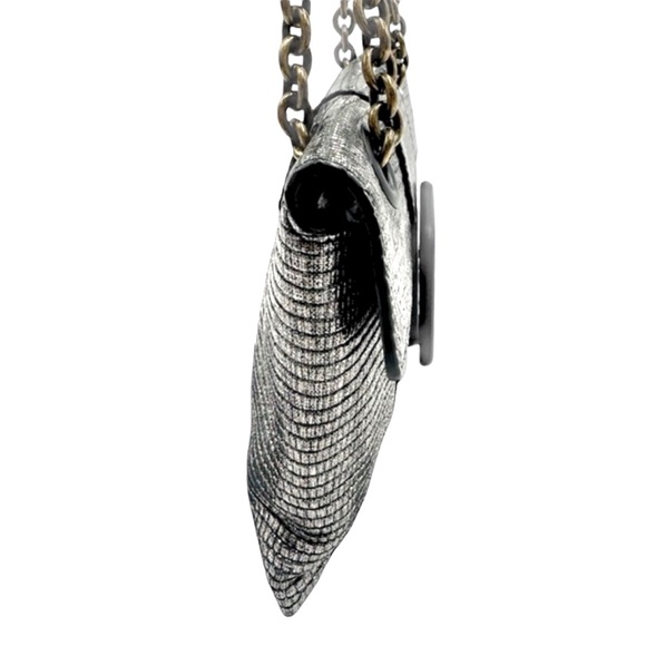 BOTTEGA VENETA Limited Edition 50th Anniversary Metallic Lizard Envelope Bag - Picture 6 of 16